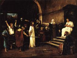 Mihaly Munkacsy Christ before Pilate Spain oil painting art